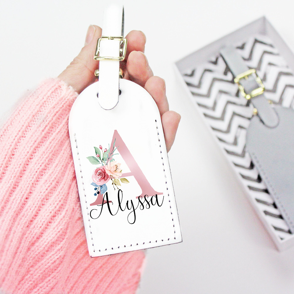 Travel Accessories Gifts For Her - Personalised Custom Name Luggage Tag Suitcase
