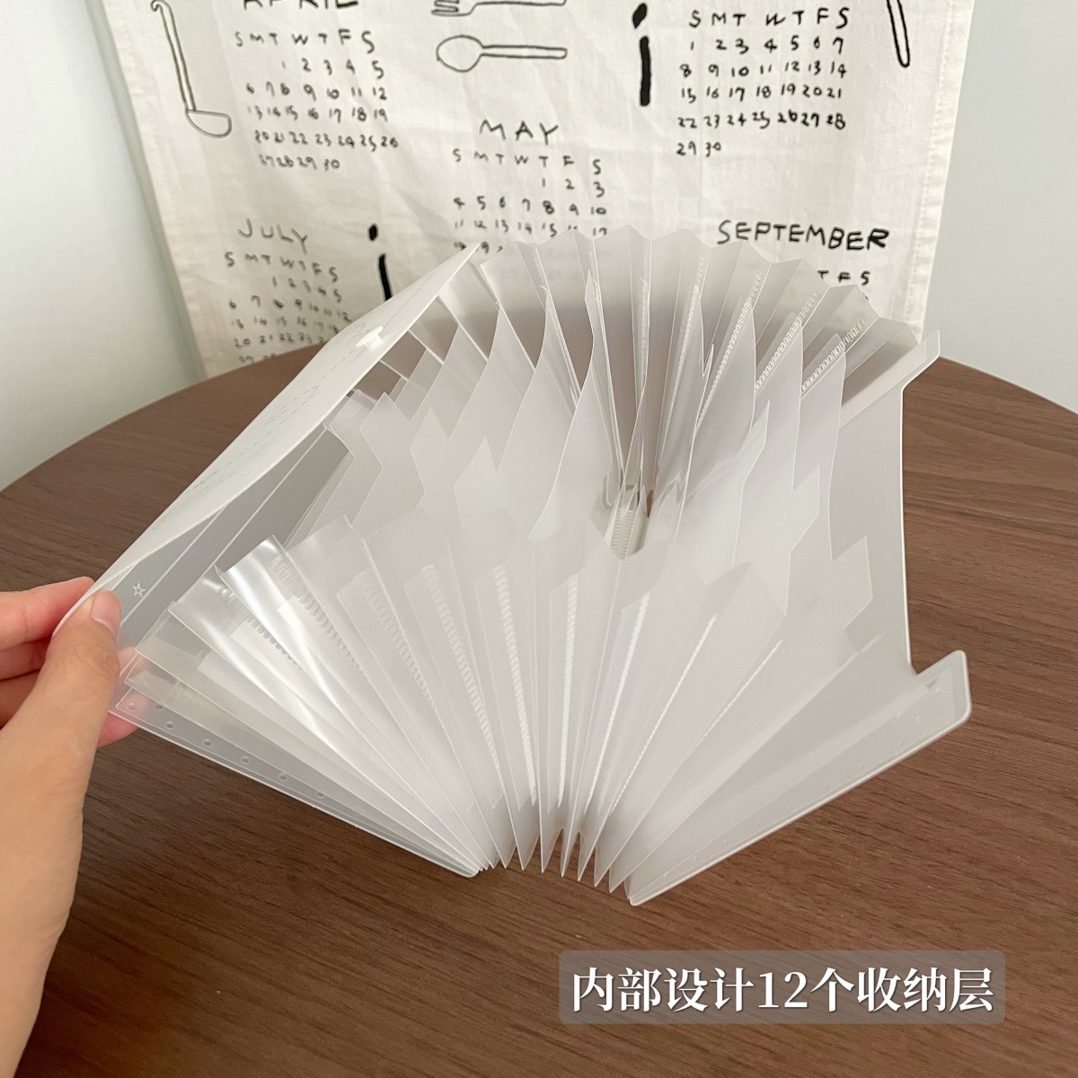 Document Organizer Folder - A6 Accordion Folder 12 Pockets Expanding