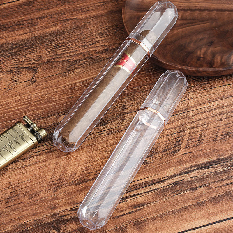 Travel Accessories Holder - Acrylic Travel Cigar Tube Fashion Humidor