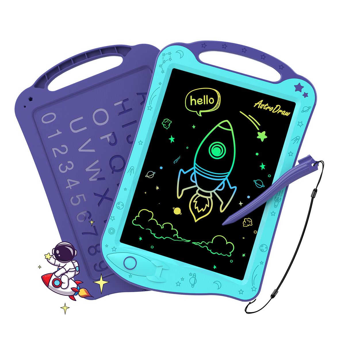 Travel Accessories Toddler - AstroDraw Colored Drawing Tablet for Kids