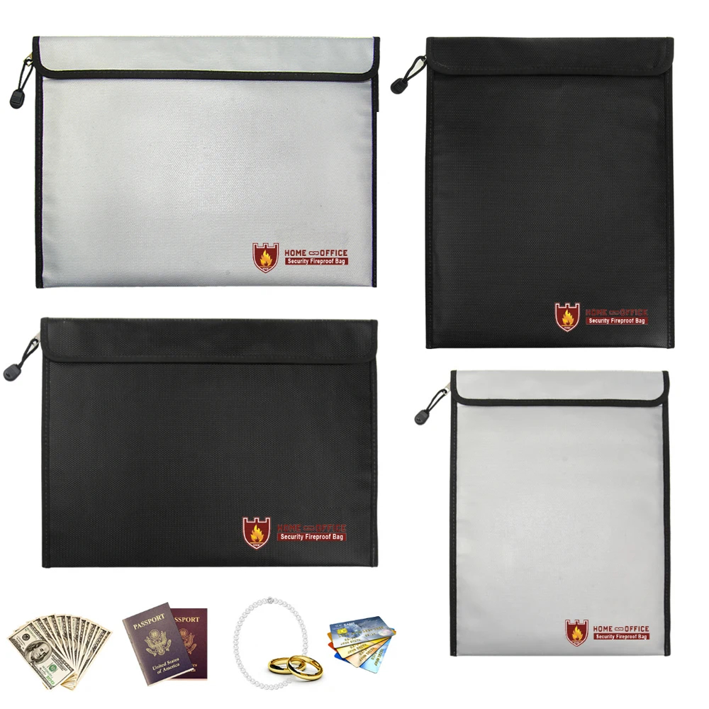 Document Organizer Folder - Fireproof Waterproof Document Bag Liquid silicone