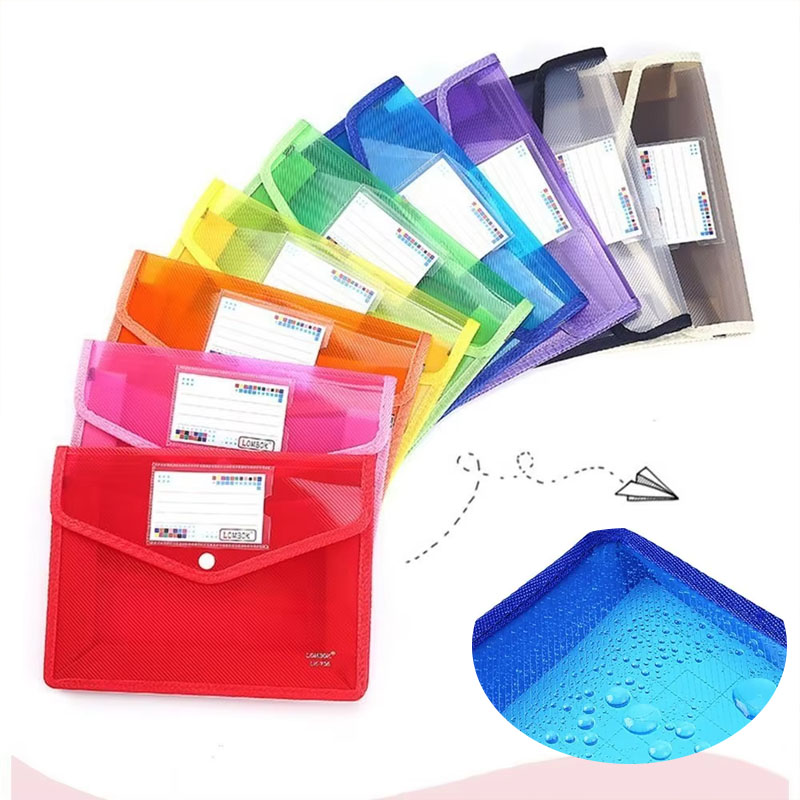 Document Organizer Folder - 1-10PCS Waterproof A4 A5 Snap Button