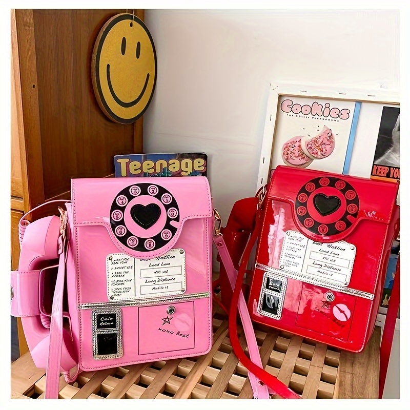 Travel Accessories Shops - Vintage Telephone Comb Crossbody Shoulder Mini
