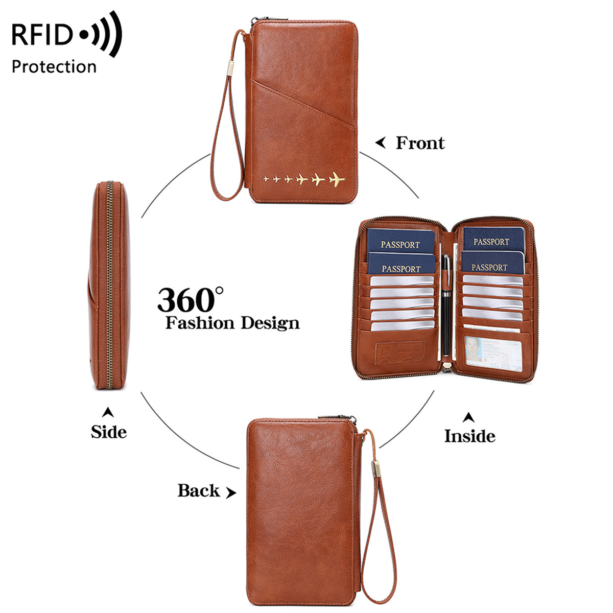 Trendy Airplane Design RFID Bl - Passport Holder Rfid ulasan dan harga