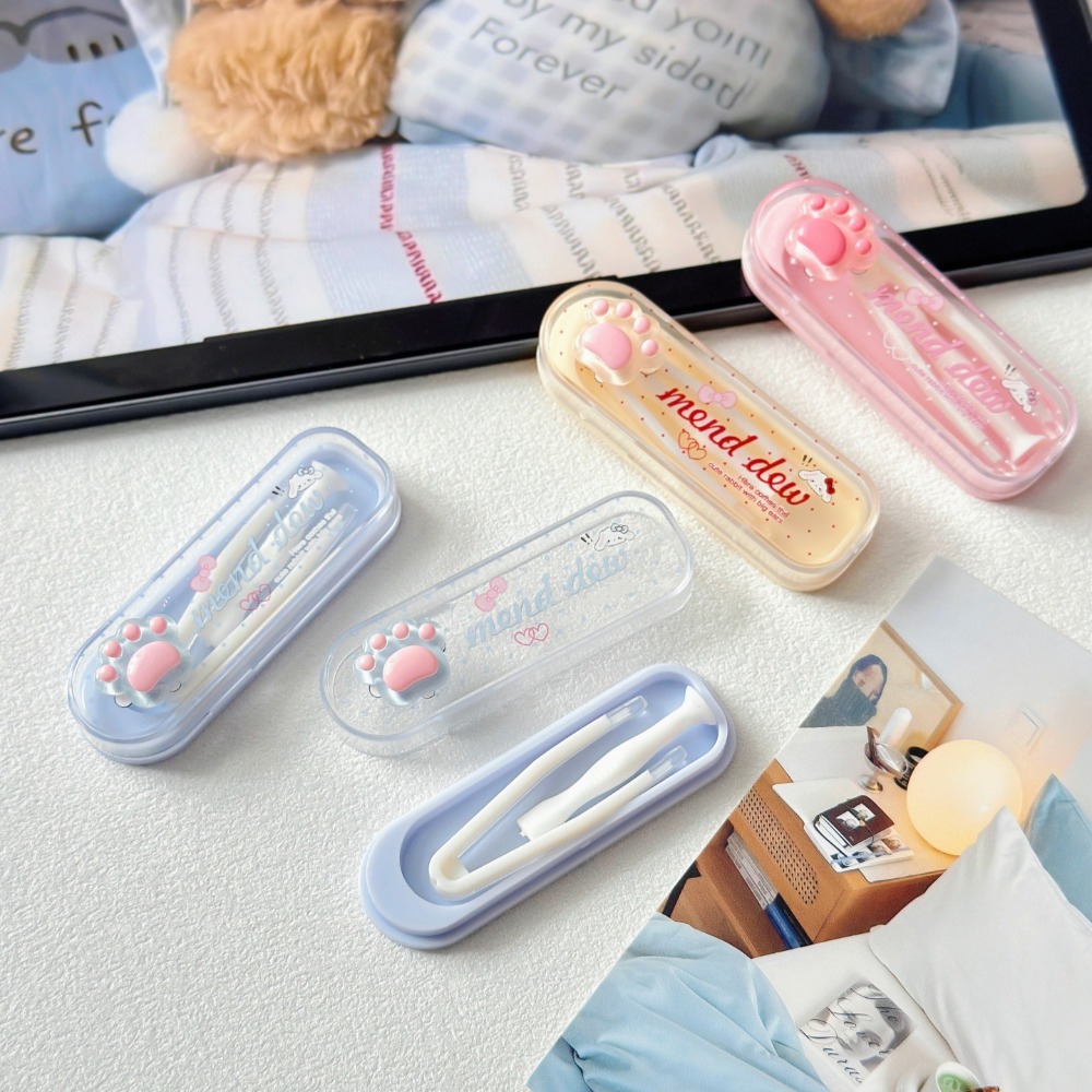 Frosted Bear Paw Contact Lens  - Travel Accessories Kit For Women ulasan dan harga