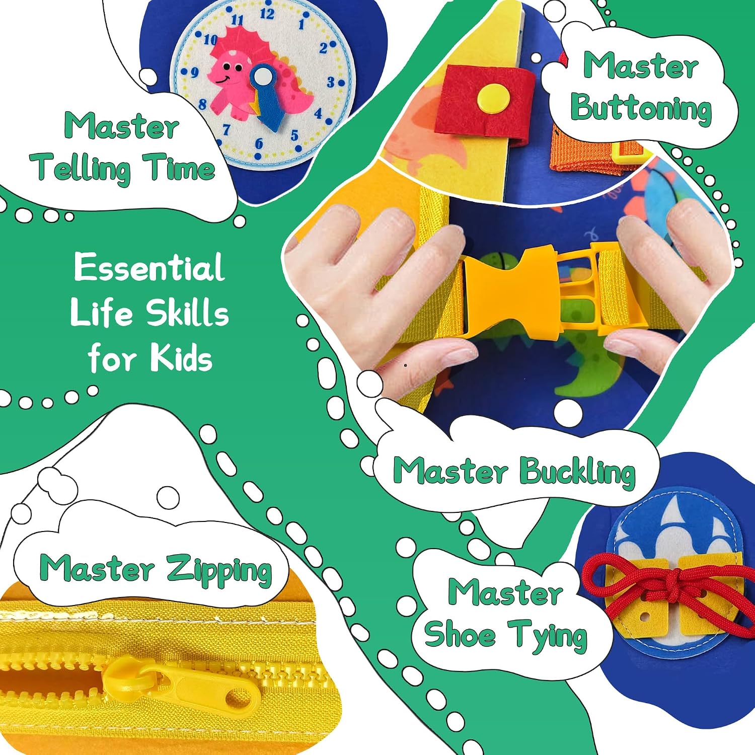 Dinosaur Toddler Busy Board Ba - Travel Accessories Toddler ulasan dan harga
