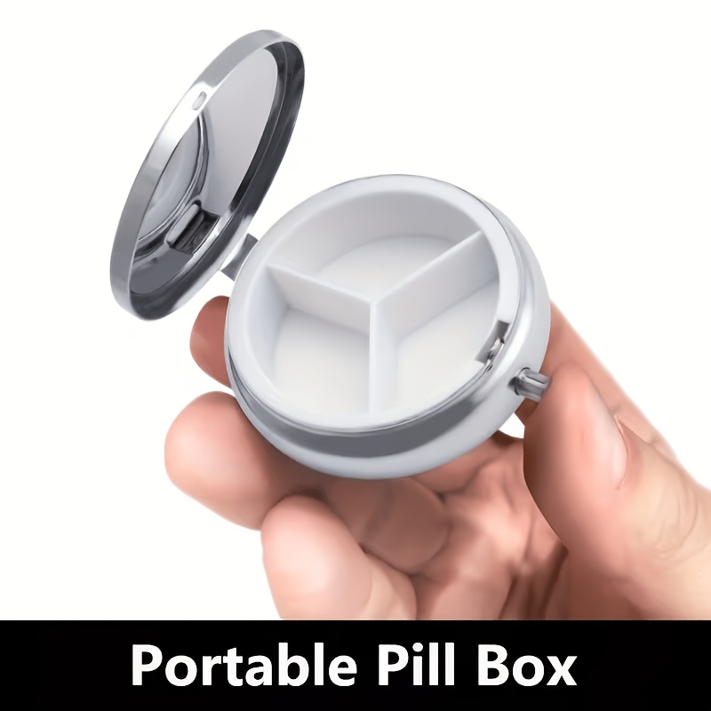 A flat, portable, round metal  - Travel Accessories As Gifts ulasan dan harga
