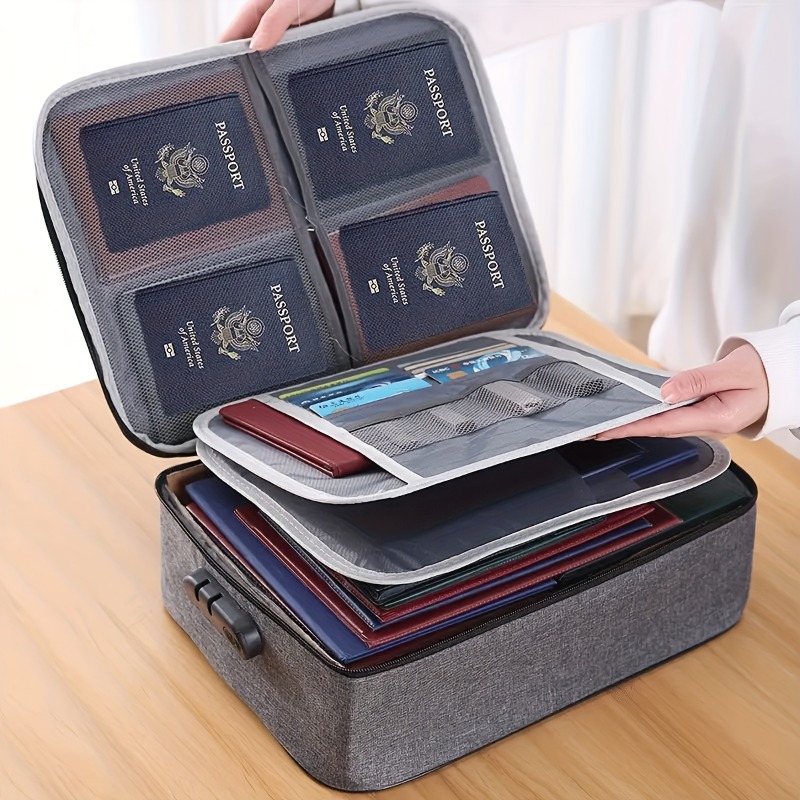 Lockable File Storage Bag,3-La - Document Organizer Folder ulasan dan harga