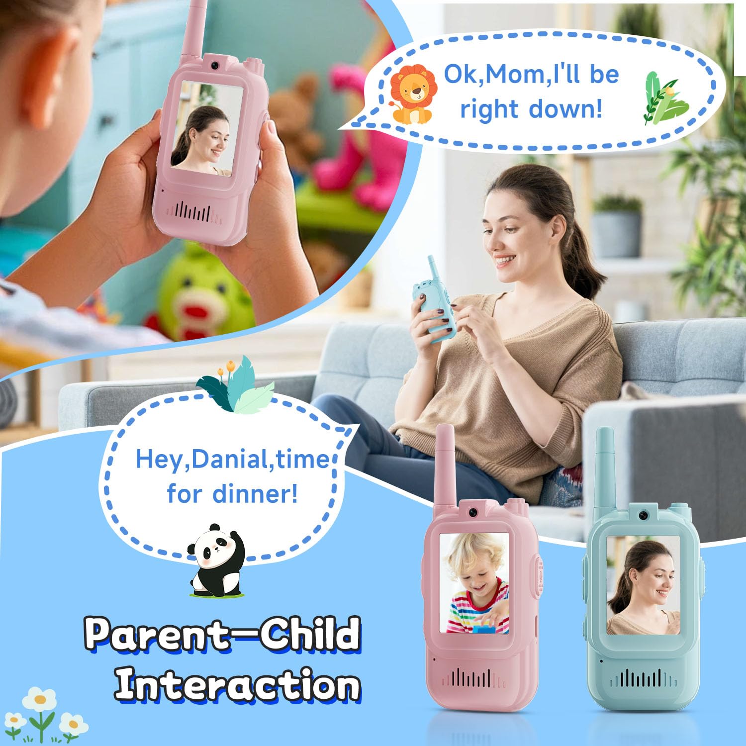 2PCS  Video Walkie Talkies for - Travel Accessories Toddler ulasan dan harga
