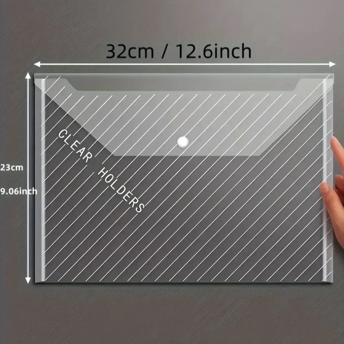 10/5 pcs A4 Transparent Folder - Document Organizer Folder ulasan dan harga