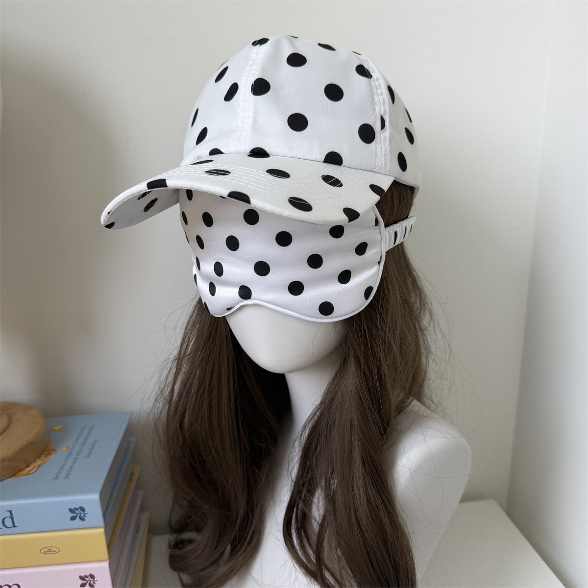 Polka Dot Baseball Cap & Eye M - Travel Accessories Kit For Women ulasan dan harga