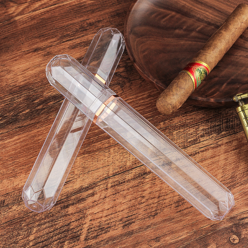 Acrylic Travel Cigar Tube Fash - Travel Accessories Holder ulasan dan harga