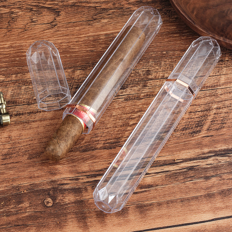 Acrylic Travel Cigar Tube Fash - Travel Accessories Holder ulasan dan harga