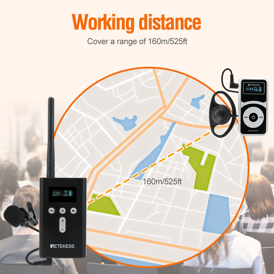 RETEKESS T130P T131P Tour Guid - Travel Accessories Guide ulasan dan harga