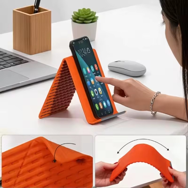 Lazy Portable Phone Stand Sili - Travel Accessories Holder ulasan dan harga