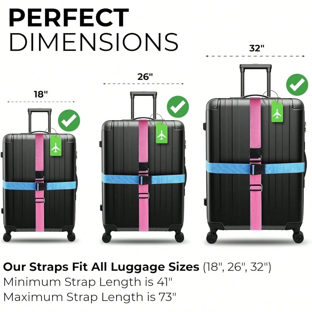Luggage Strap Set with Luggage - Travel Accessories In Bulk ulasan dan harga