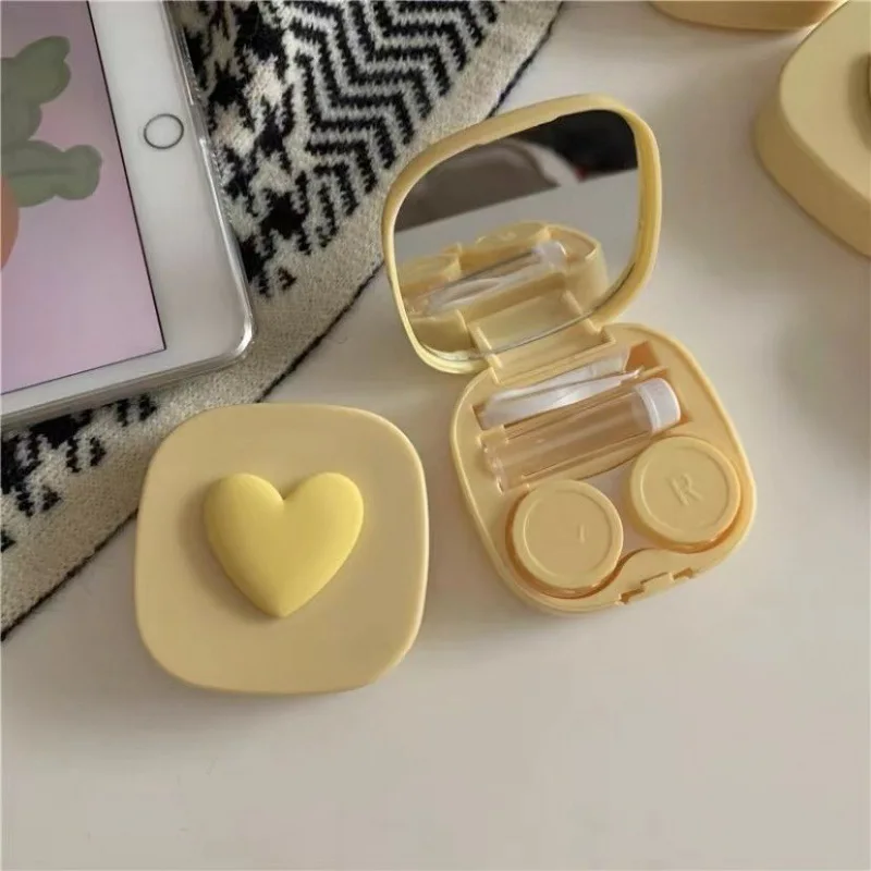 Purple Heart Contact Lens Case - Travel Accessories Kit For Women ulasan dan harga