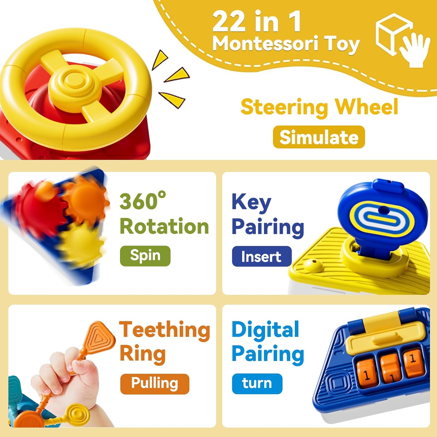 Baby Busy Board Activity Cube  - Travel Accessories Toddler ulasan dan harga