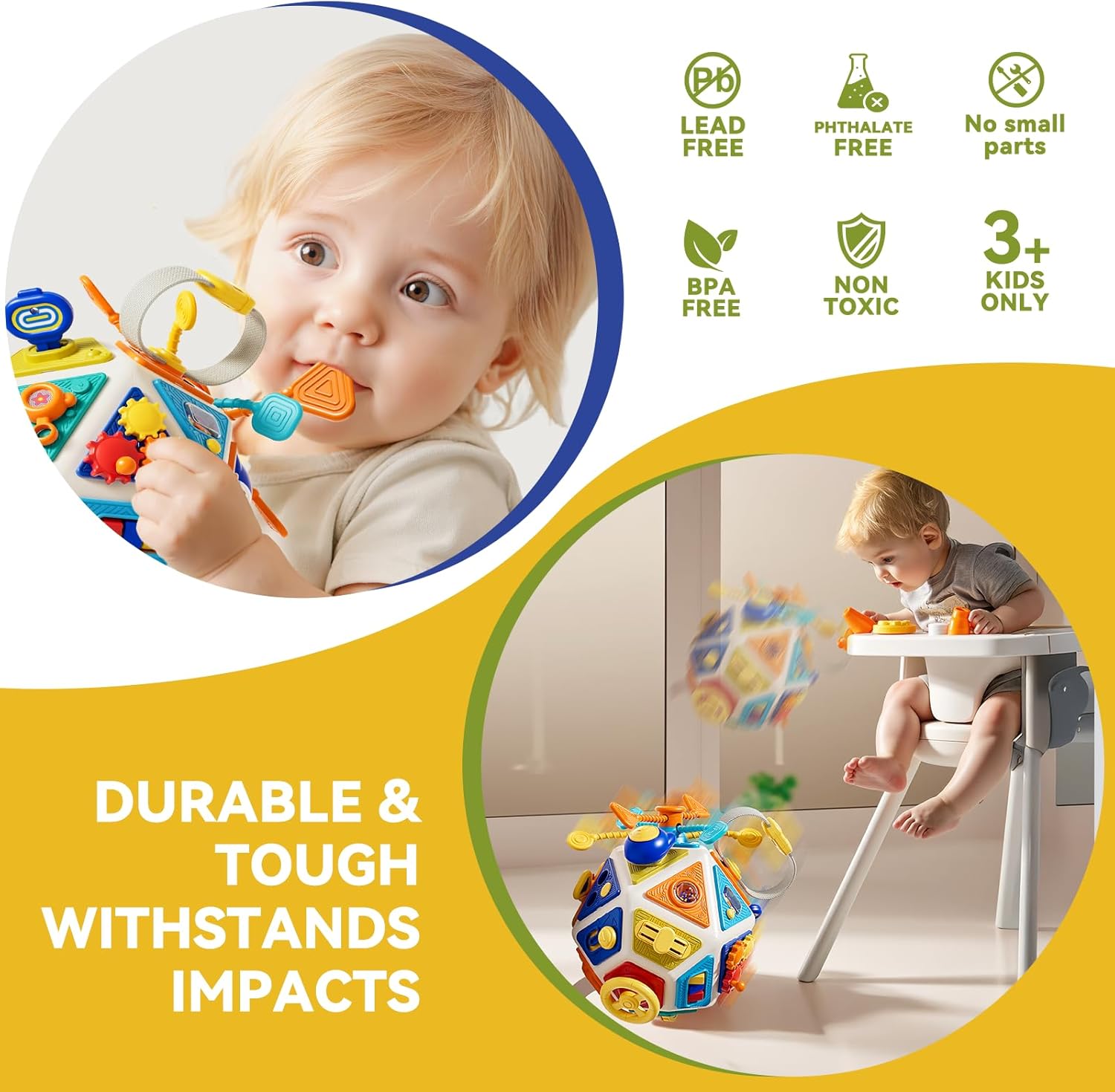 Baby Busy Board Activity Cube  - Travel Accessories Toddler ulasan dan harga