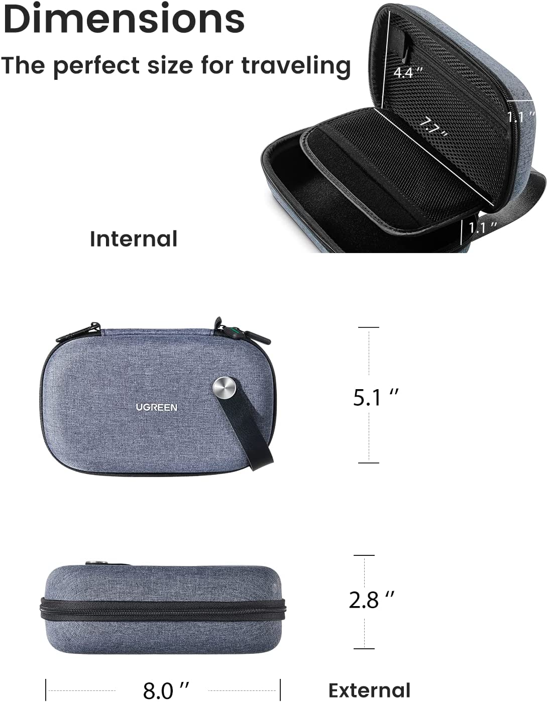 UGREEN Electronics Travel Orga - Travel Accessories Organizer Case ulasan dan harga
