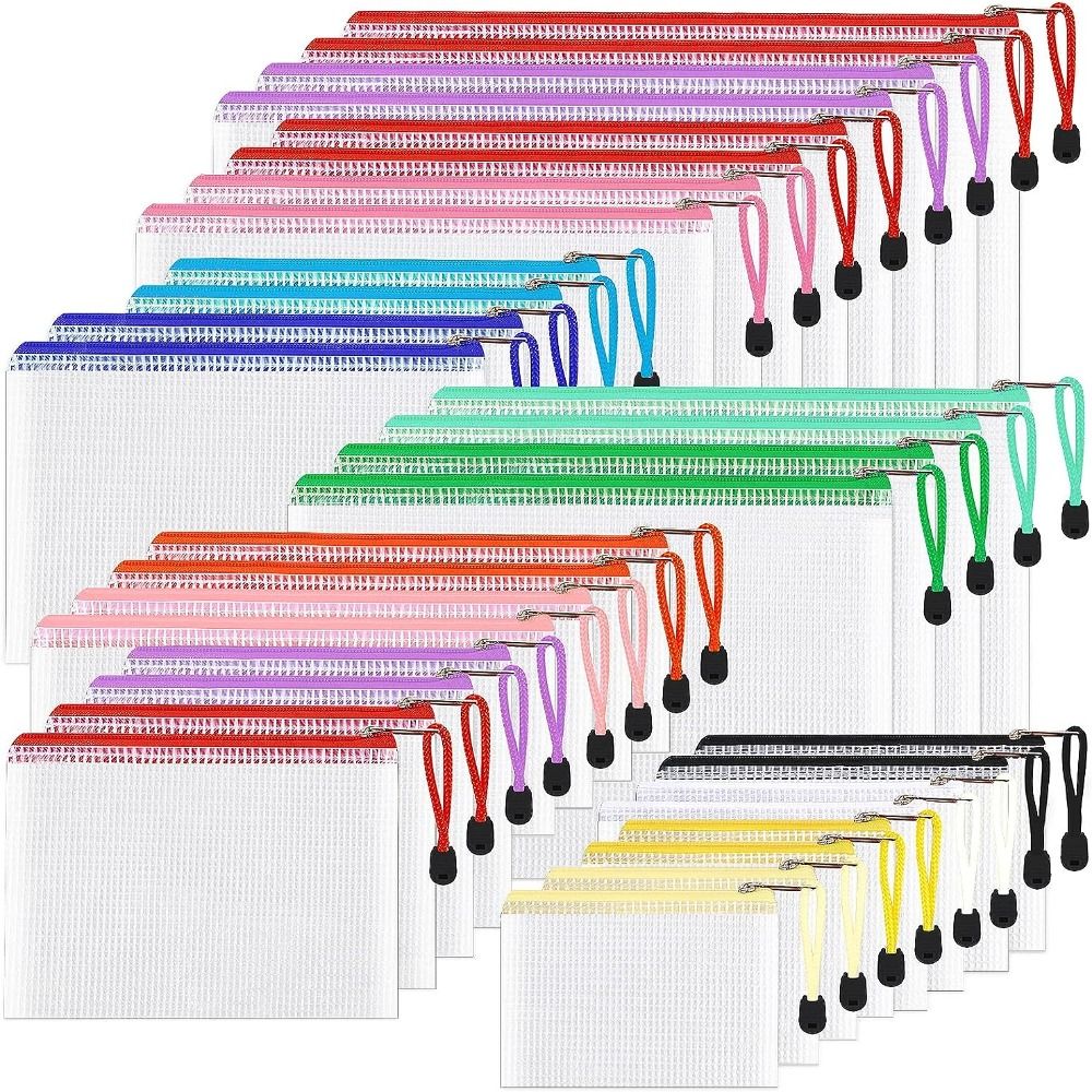 Cosmetic Makeup Bags Mesh Zipp - Document Organizer Folder ulasan dan harga