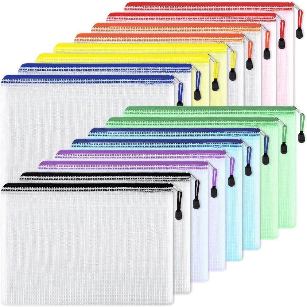 Cosmetic Makeup Bags Mesh Zipp - Document Organizer Folder ulasan dan harga