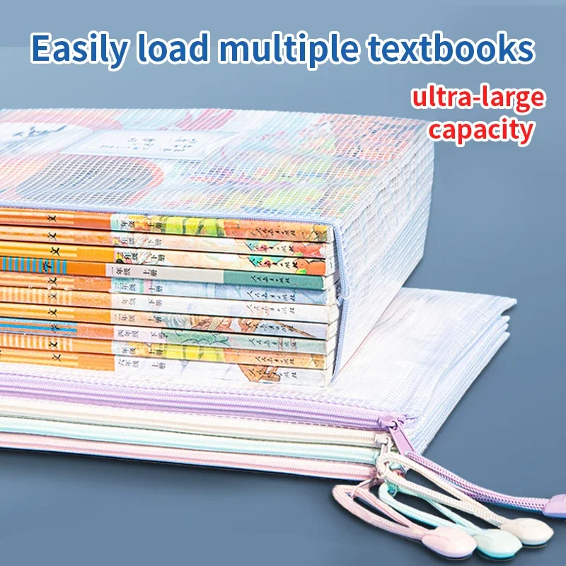 A4A5 Plastic Mesh Zipper File  - Document Organizer Folder ulasan dan harga