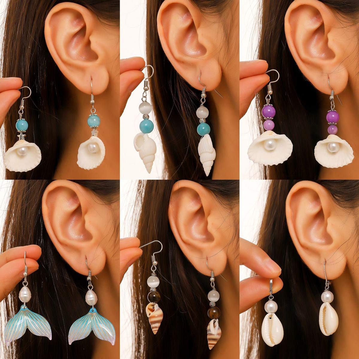 Pair of Fashion Women Earrings - Travel Accessories Dropshipping ulasan dan harga
