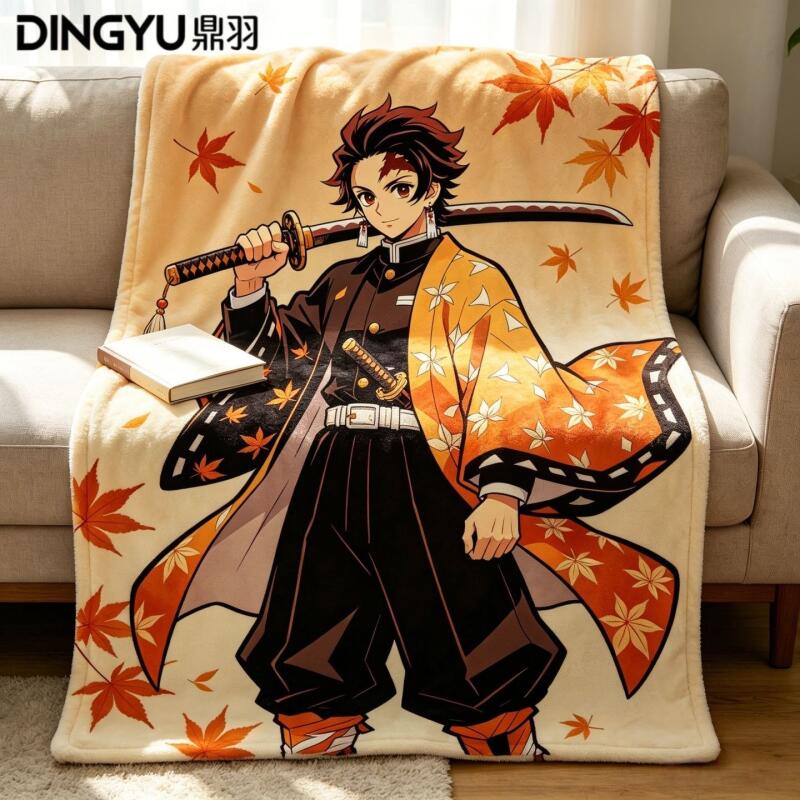 Anime Demon Slayer Flannel Bla - Travel Accessories As Gifts ulasan dan harga