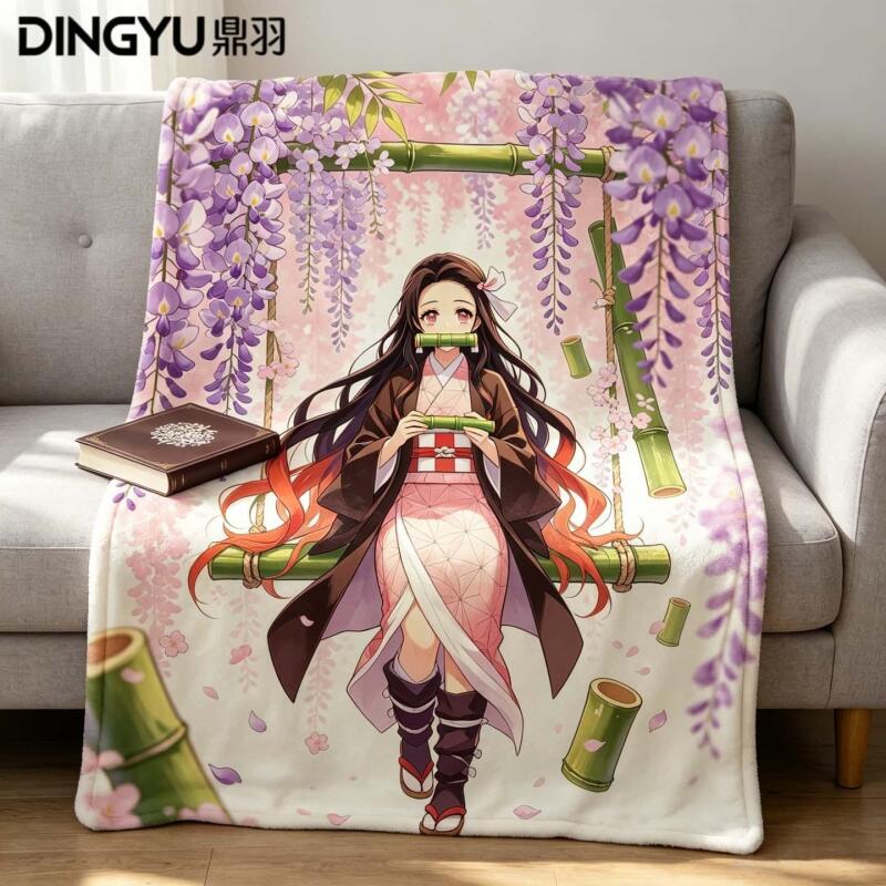 Anime Demon Slayer Flannel Bla - Travel Accessories As Gifts ulasan dan harga