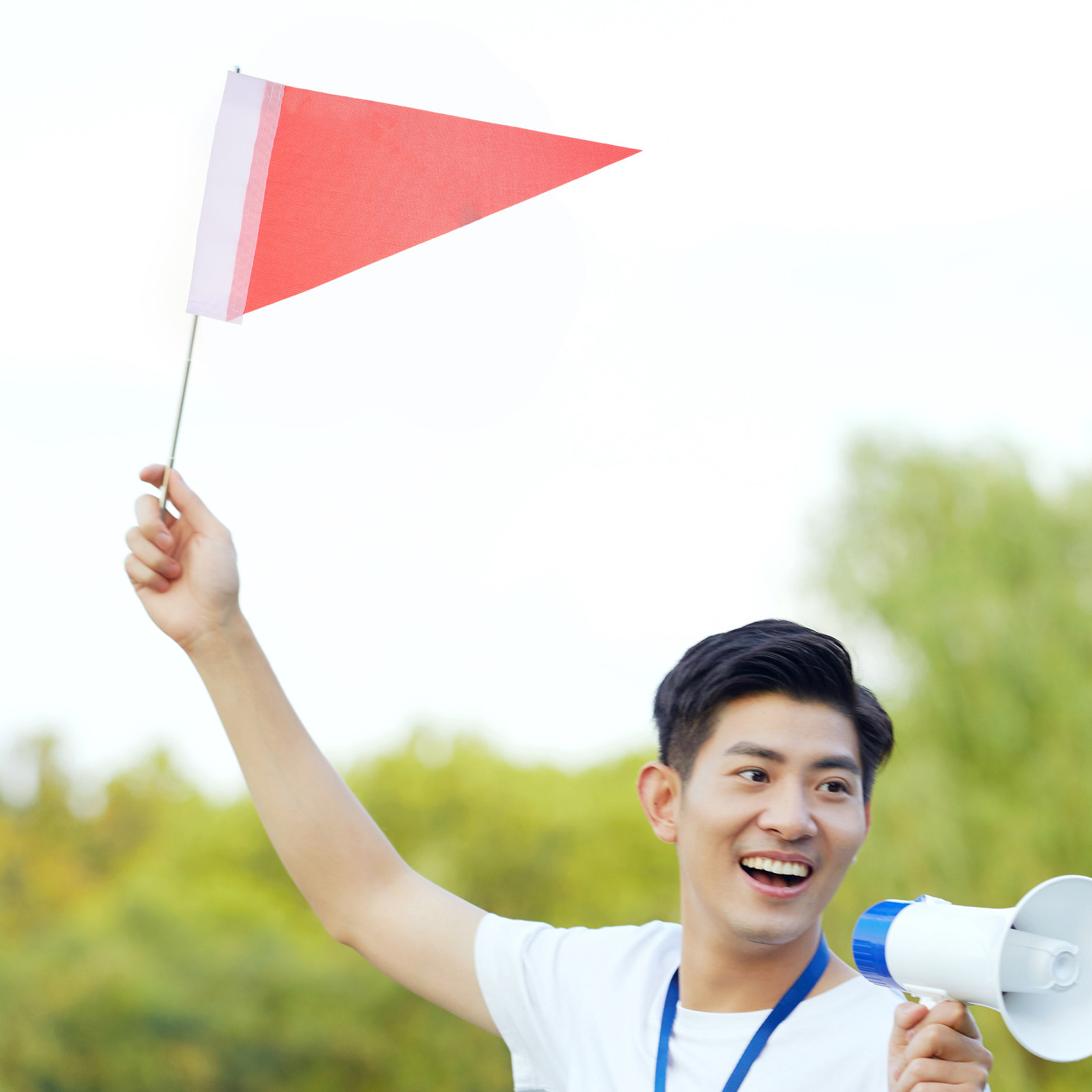5 Pcs Triangle Tour Guide Flag - Travel Accessories Guide ulasan dan harga