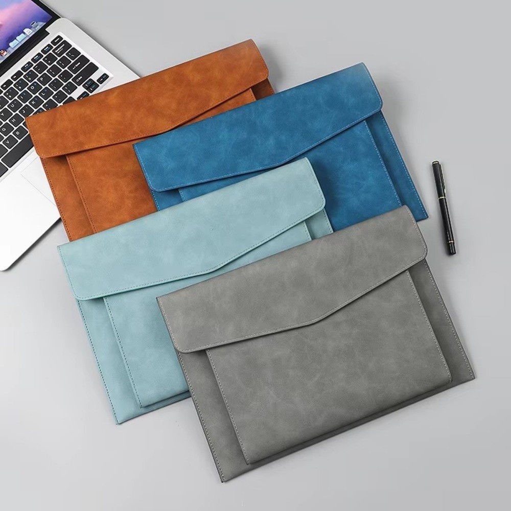 Portable A4 Document Bag Leath - Document Organizer Folder ulasan dan harga