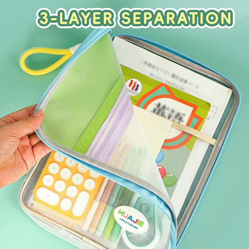 HUAJIE Student Handheld File B - Document Organizer Folder ulasan dan harga