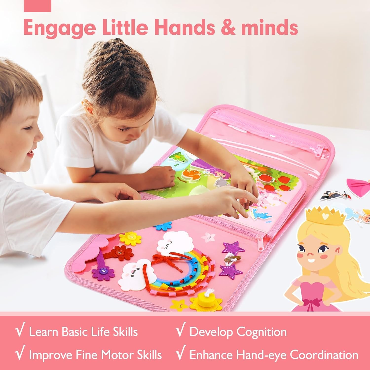 Toddler Busy Board Toys Montes - Travel Accessories Toddler ulasan dan harga