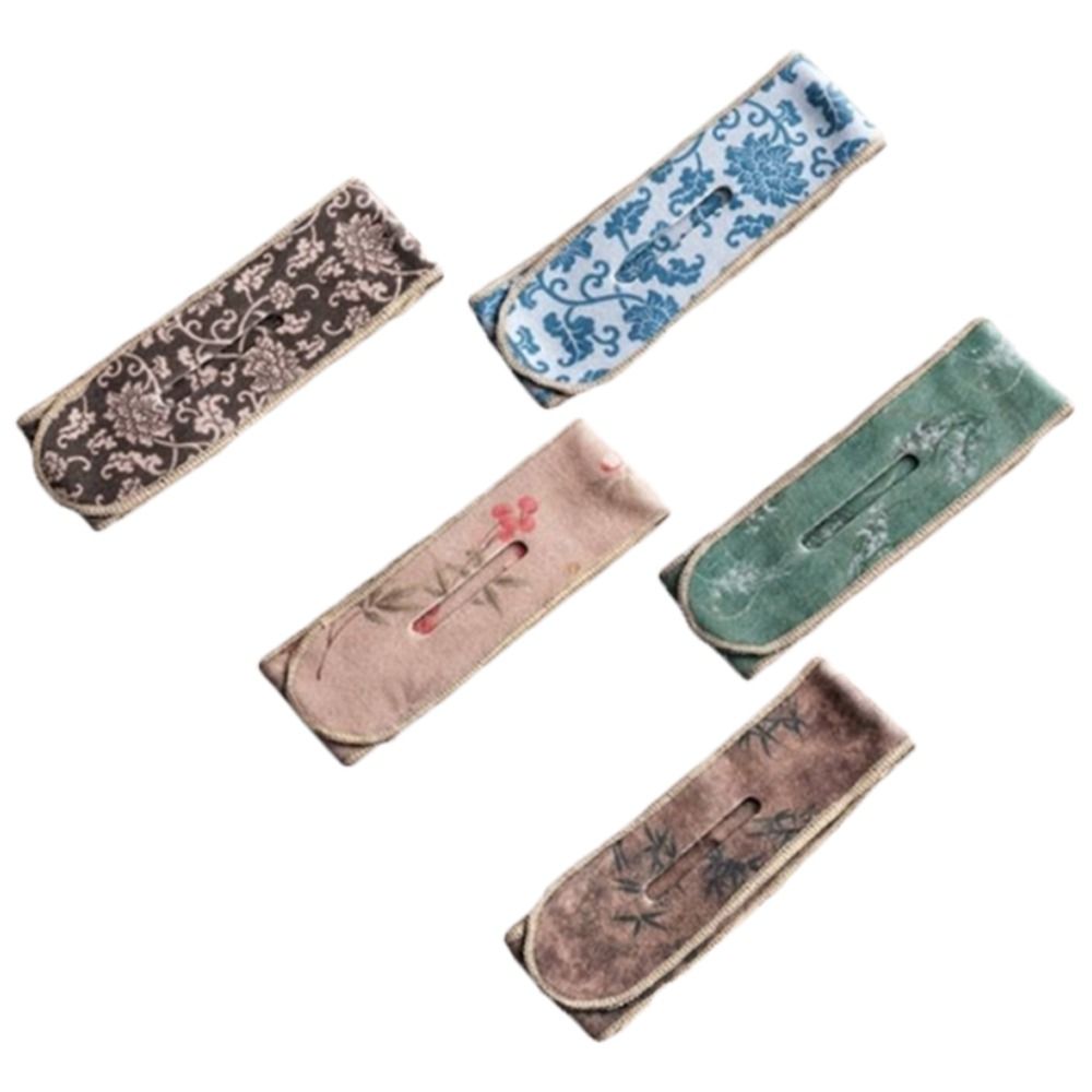 Retro Suede Tea Set Protective - Travel Accessories Dropshipping ulasan dan harga