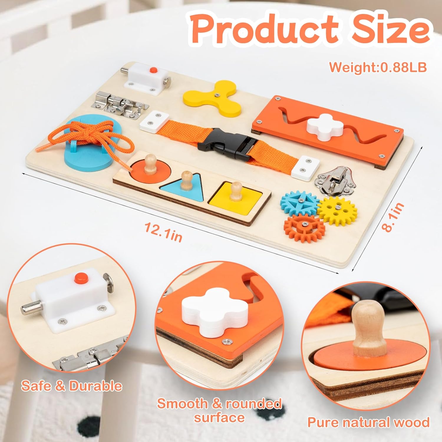 Montessori Busy Board for Todd - Travel Accessories Toddler ulasan dan harga