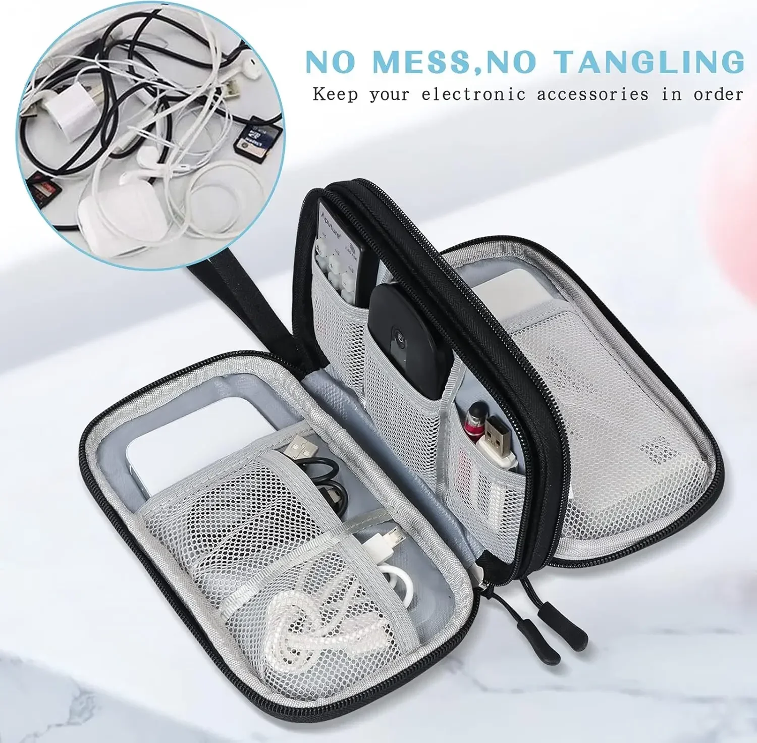 Travel Cable Bag Portable Digi - Travel Accessories Holder ulasan dan harga