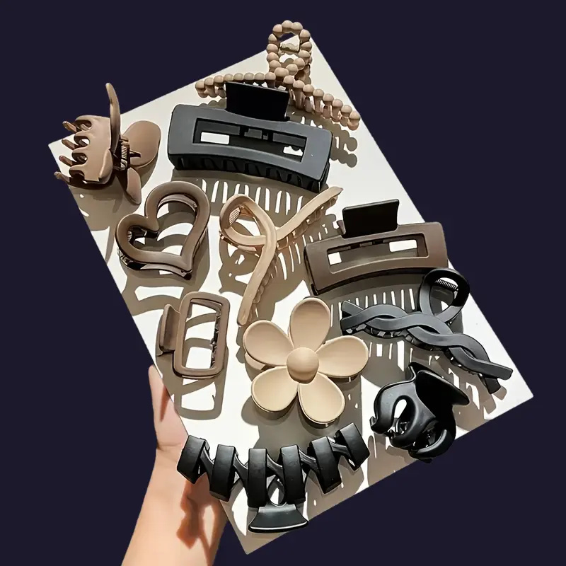11Pcs Assorted Hair Claw Clips - Travel Accessories Shops ulasan dan harga