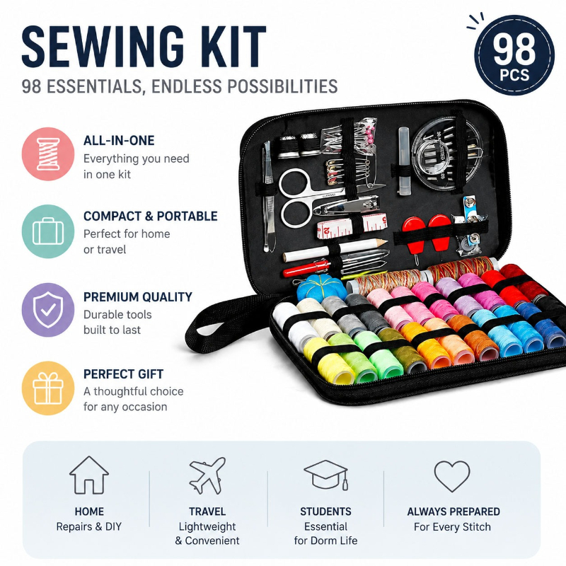 68/98PCS Sewing Accessories To - Travel Accessories In Bulk ulasan dan harga