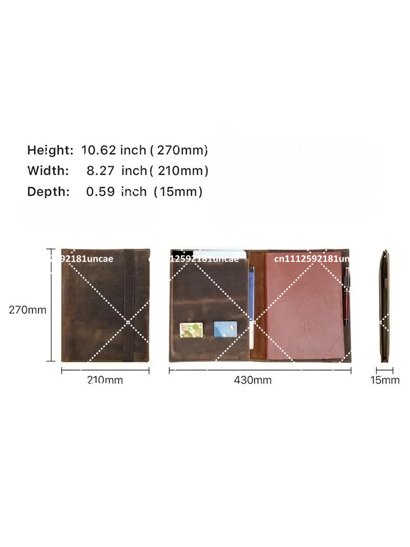 B5 Retro Leather Document Fold - Document Organizer Folder ulasan dan harga
