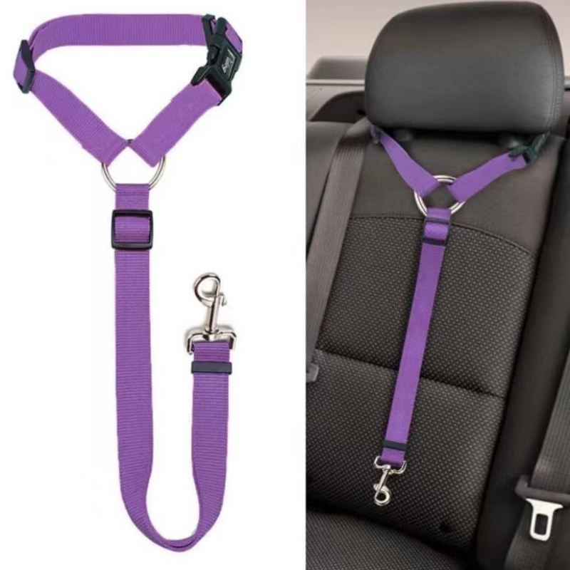 Adjustable Pet Car Seat Belt D - Travel Accessories For Dogs ulasan dan harga