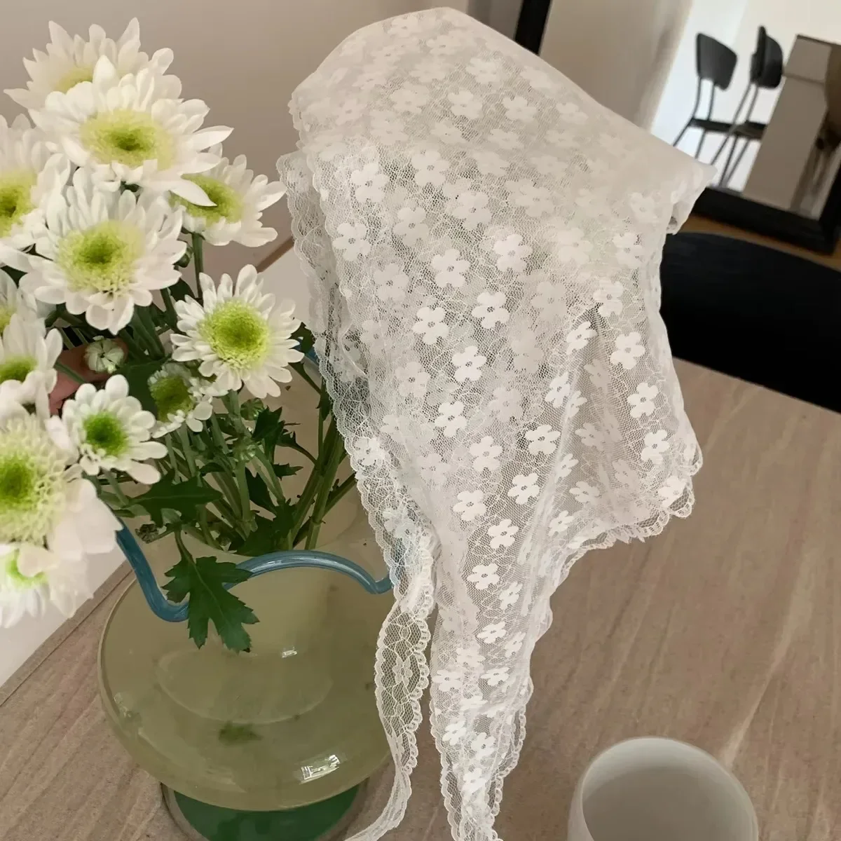 Elegant Lace Neck Scarf for Wo - Travel Accessories Shops ulasan dan harga