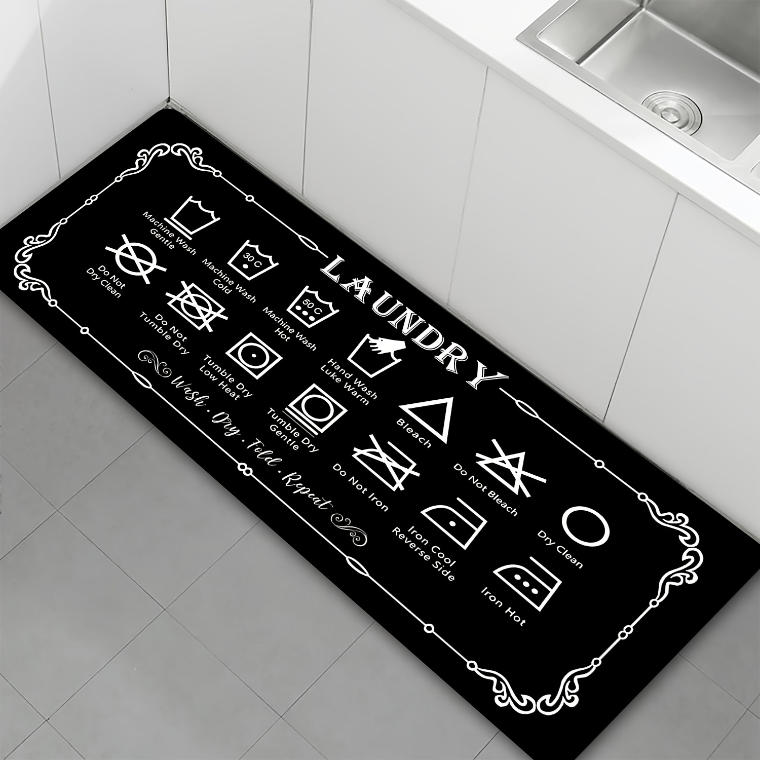 1 Piece Laundry Guide Mat - Bl - Travel Accessories Guide ulasan dan harga