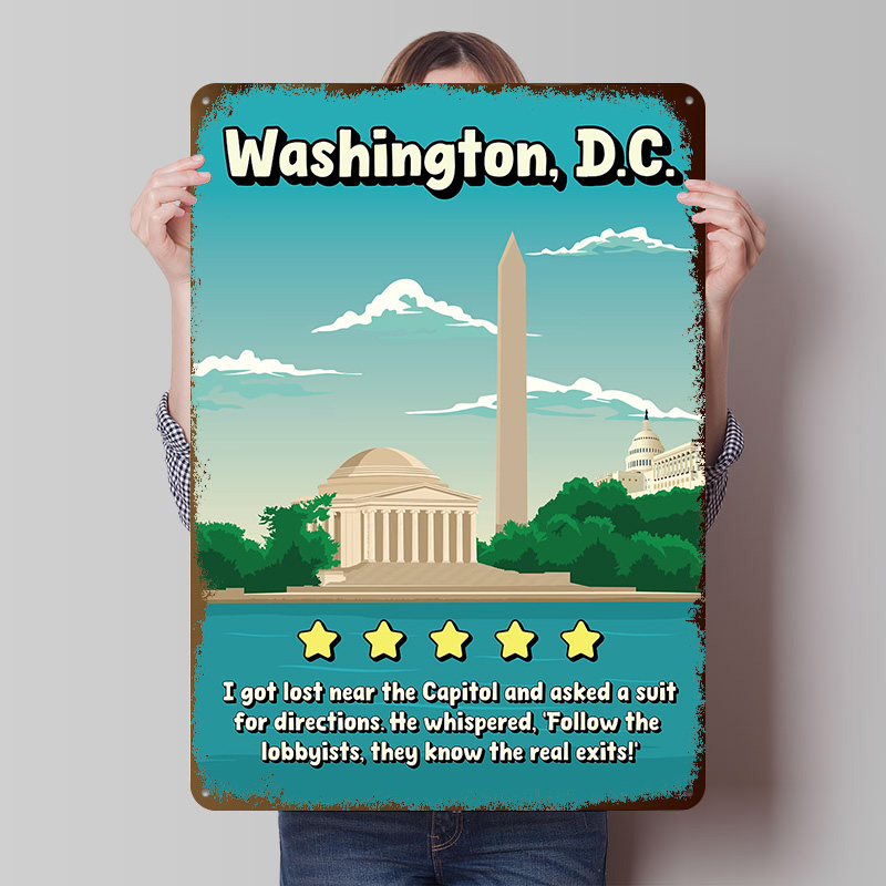 Washington D.C. Funny Review T - Travel Accessories Reviews ulasan dan harga