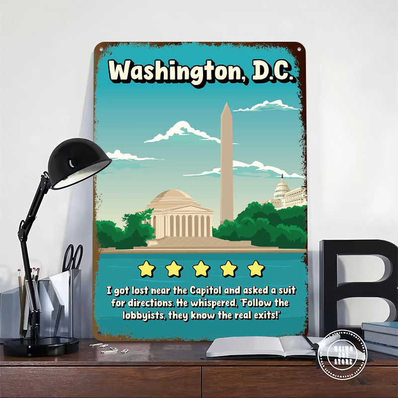 Washington D.C. Funny Review T - Travel Accessories Reviews ulasan dan harga