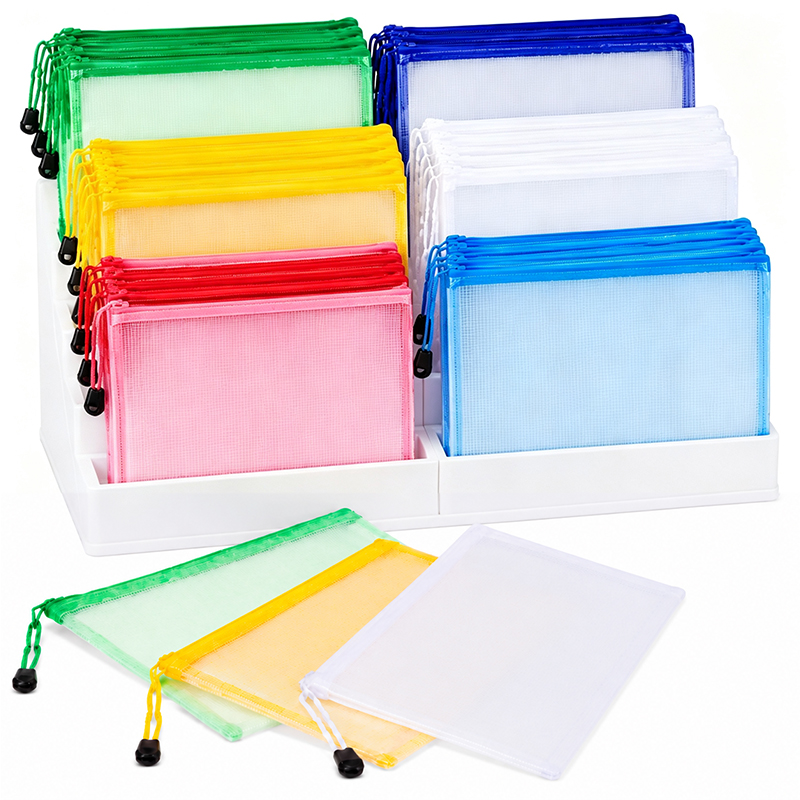5/20PCS A4/A5 Mesh Zipper Pouc - Document Organizer Folder ulasan dan harga