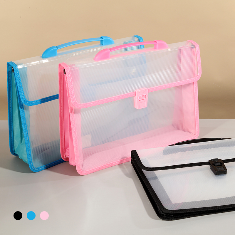 Portable Transparent Plastic B - Document Organizer Folder ulasan dan harga