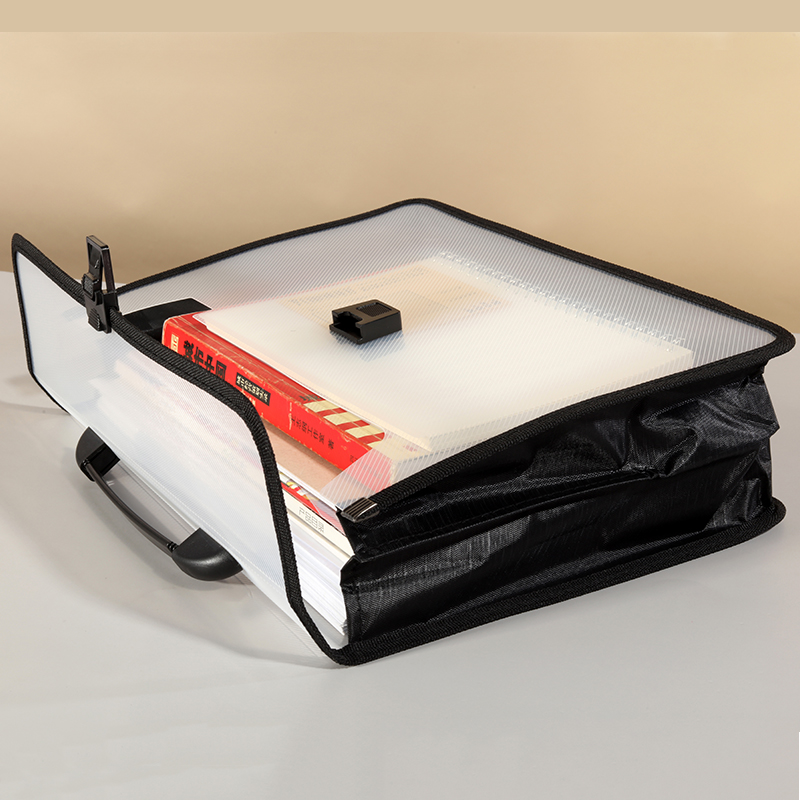 Portable Transparent Plastic B - Document Organizer Folder ulasan dan harga
