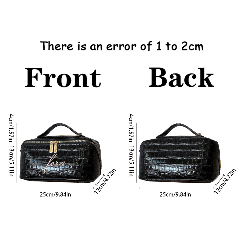 Embroidered Croc Makeup Bag Pe - Travel Accessories Gifts For Her ulasan dan harga