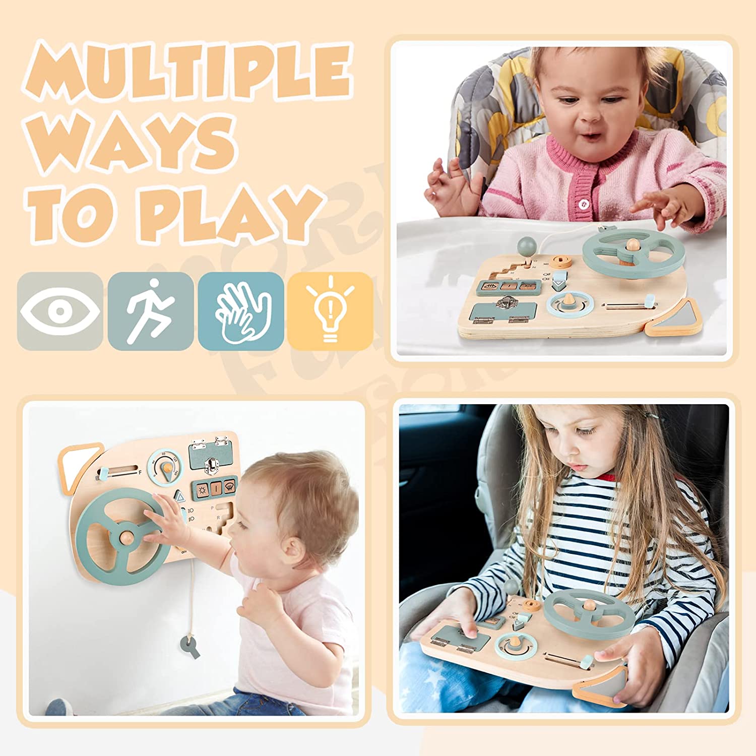 Montessori Toy Steering Wheel  - Travel Accessories Toddler ulasan dan harga